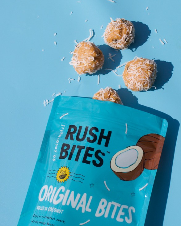 New look, same crave-worthy bites. 🥥✨ Meet our refreshed Rush Bites packaging—bright, bold, and packed with the same goodness you love!