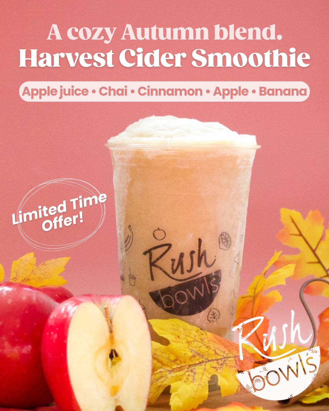 Cozy, spiced, and perfectly blended. Meet your autumn must-have 🍁🥤

