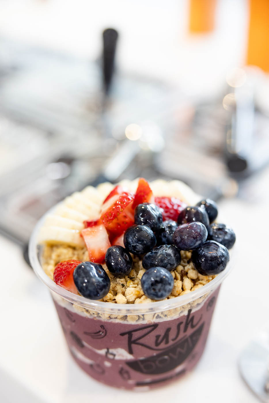 A Rush Bowls smoothie bowl - join our acai bowl franchise to enjoy our unique economic advantages!