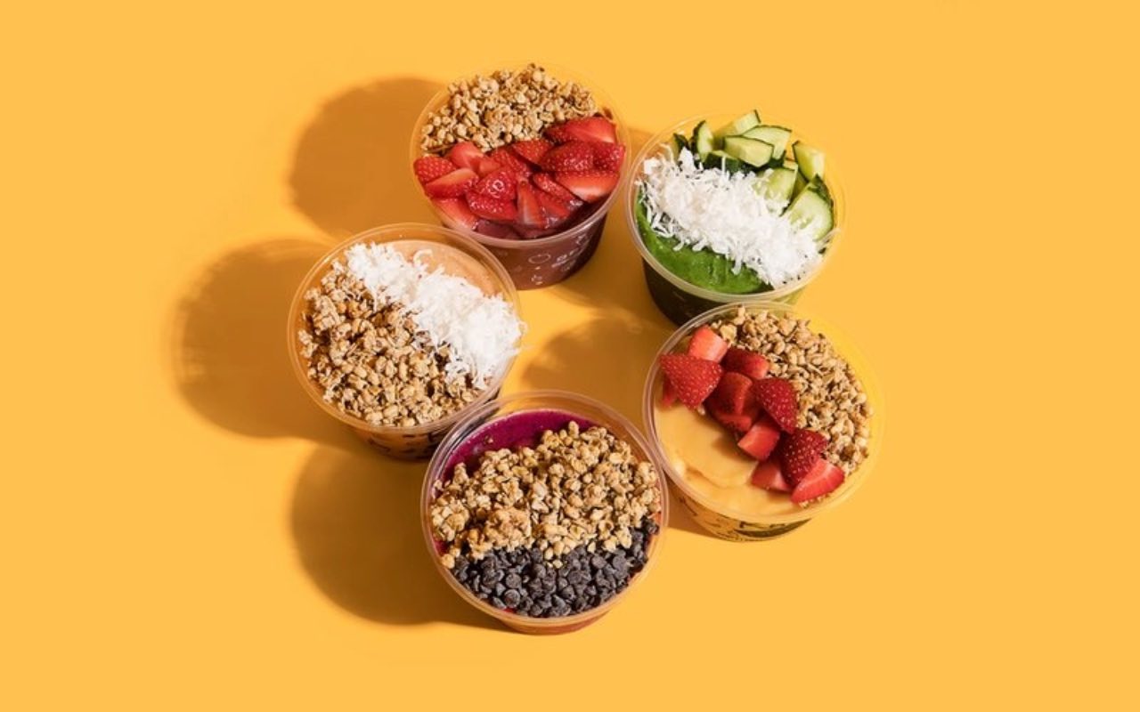 A picutre of Rush Bowls smoothies bowls that are delicious and healthy.