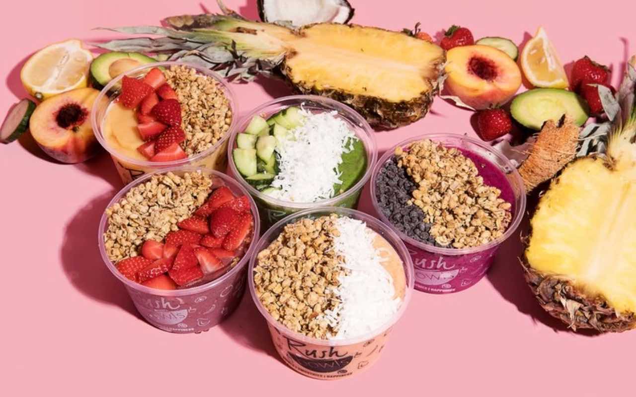 These lucious fruit bowls are crave worthy - learn more about our smoothie bowl franchise with Rush Bowls.