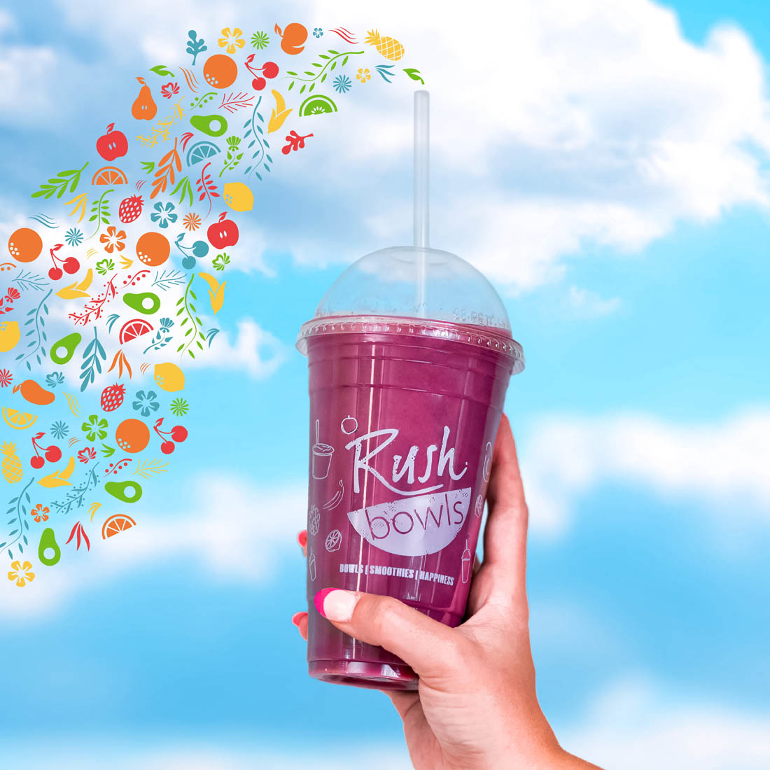 Rush Bowls smoothies bowls nutrition info in your local area are fully customizable.