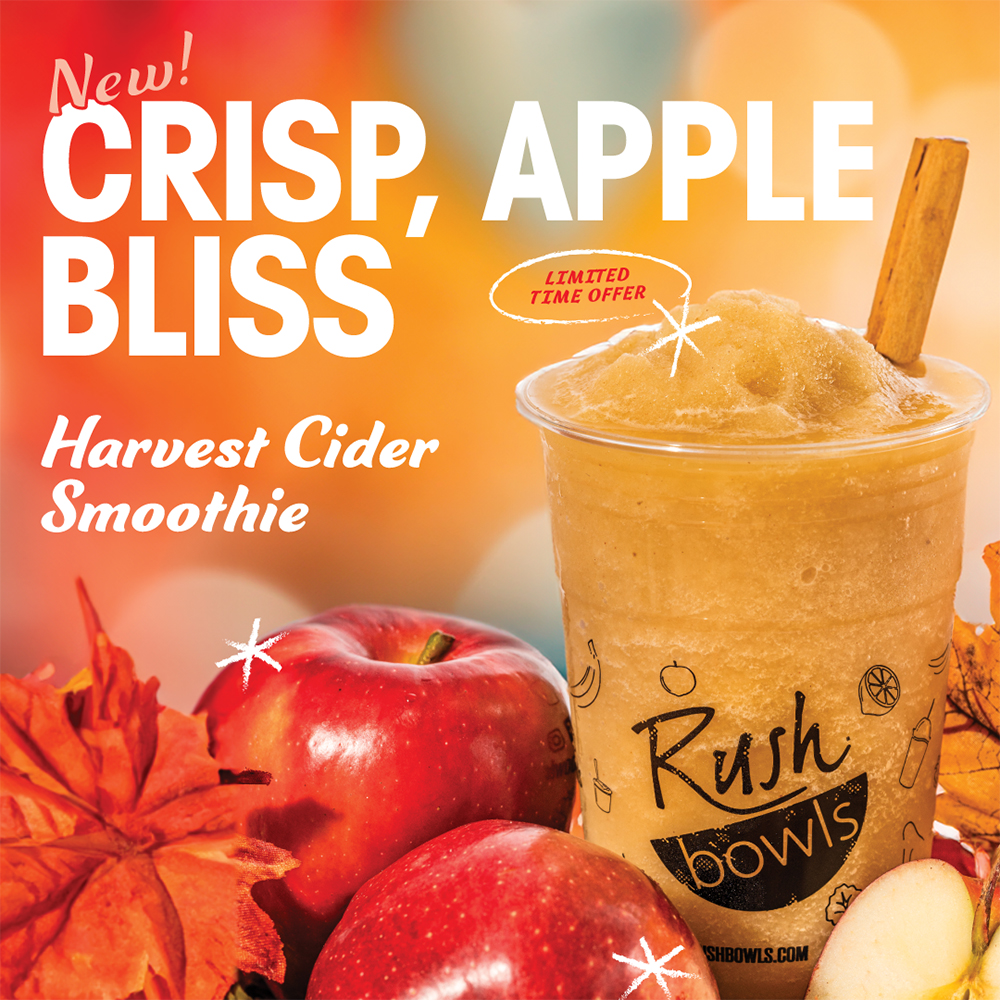 Rush Bowls Fishers Harvest Cider Smoothie