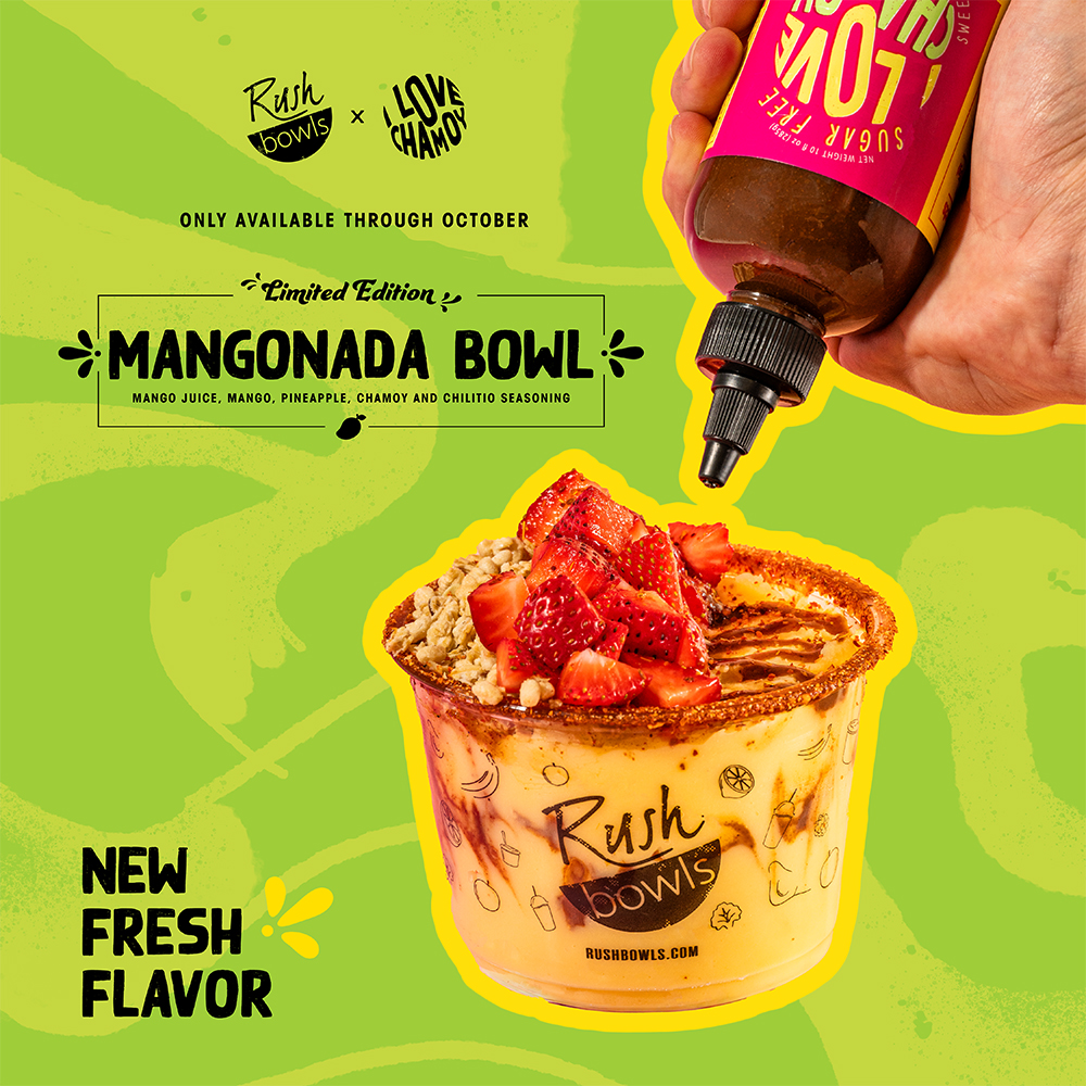 Rush Bowls in Fort Collins Mangonada Bowl