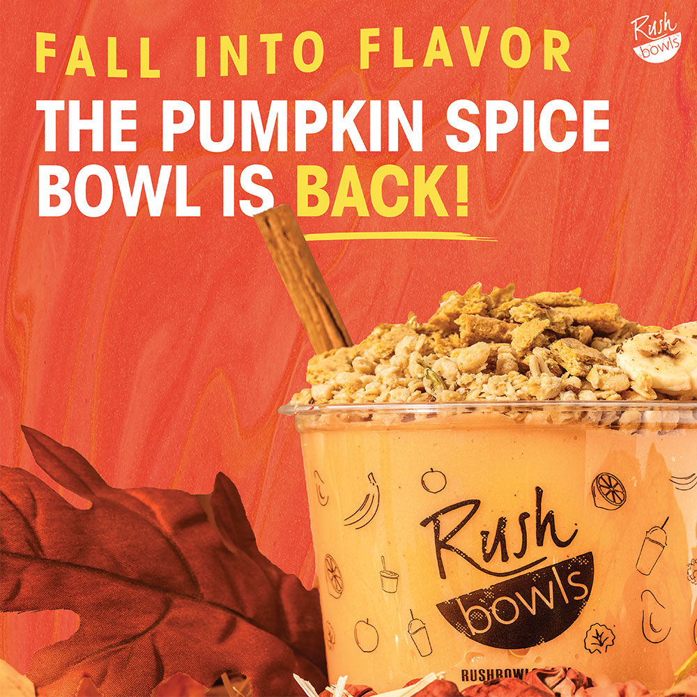 Rush Bowls Pumpkin Spice Bowl