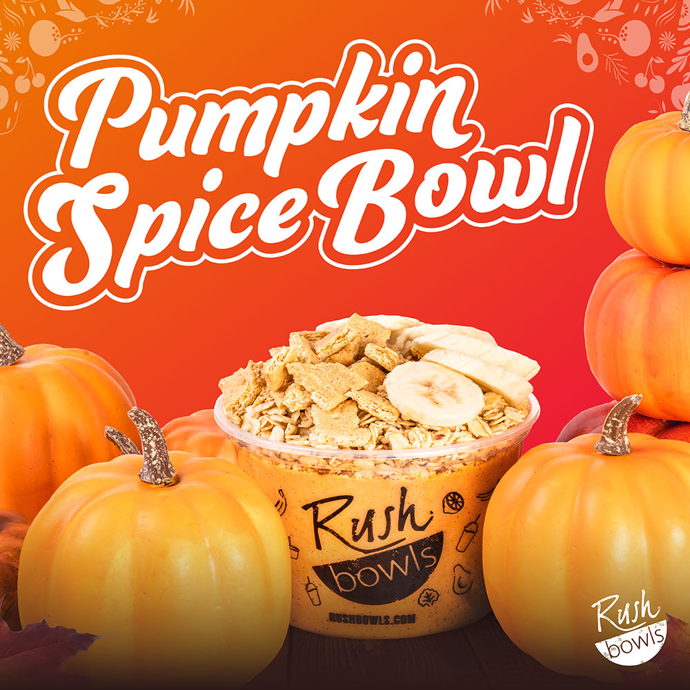 Rush Bowls in Fort Collins Pumpkin Spice Bowl